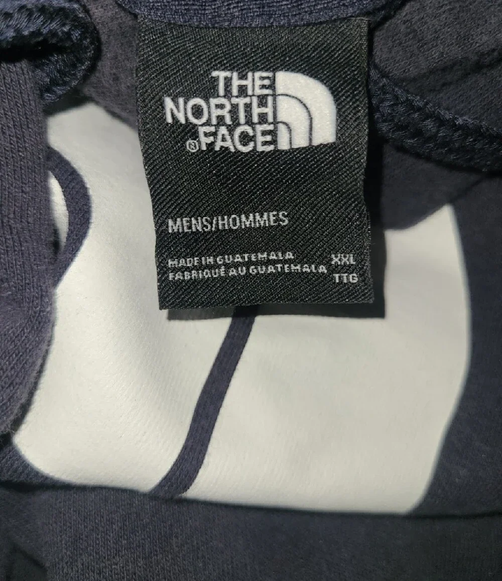 The North Face Navy Pullover Hoodie with White Logo Mens Size